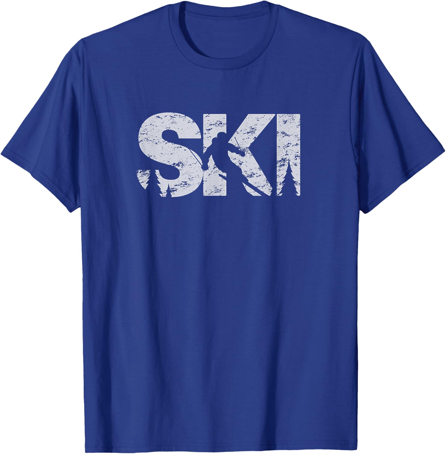 Ski Cool Skiing Style Alpine Skier Gift Women Men Boy Girl T-Shirt - T-Shirt | Royal