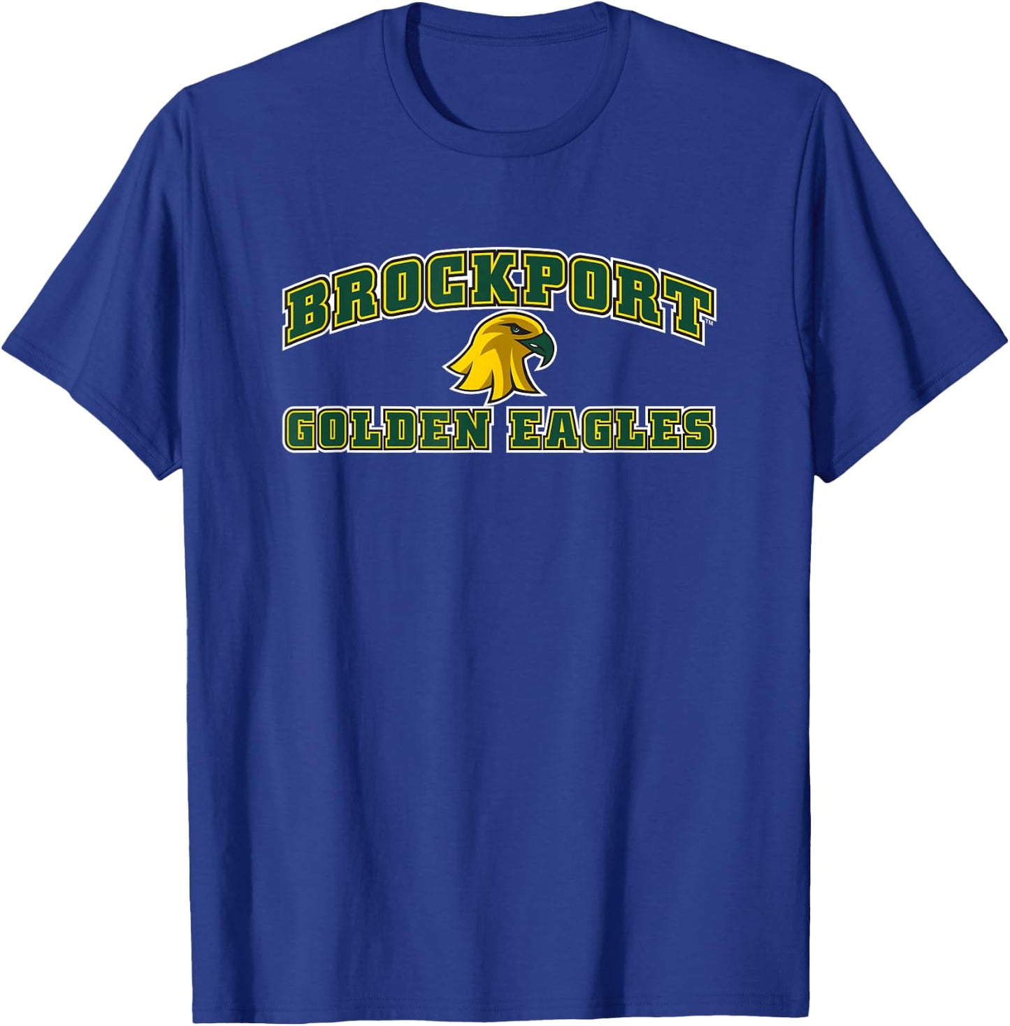 SUNY Brockport Golden Eagles Stacked Logo T-Shirt - T-Shirt | Royal