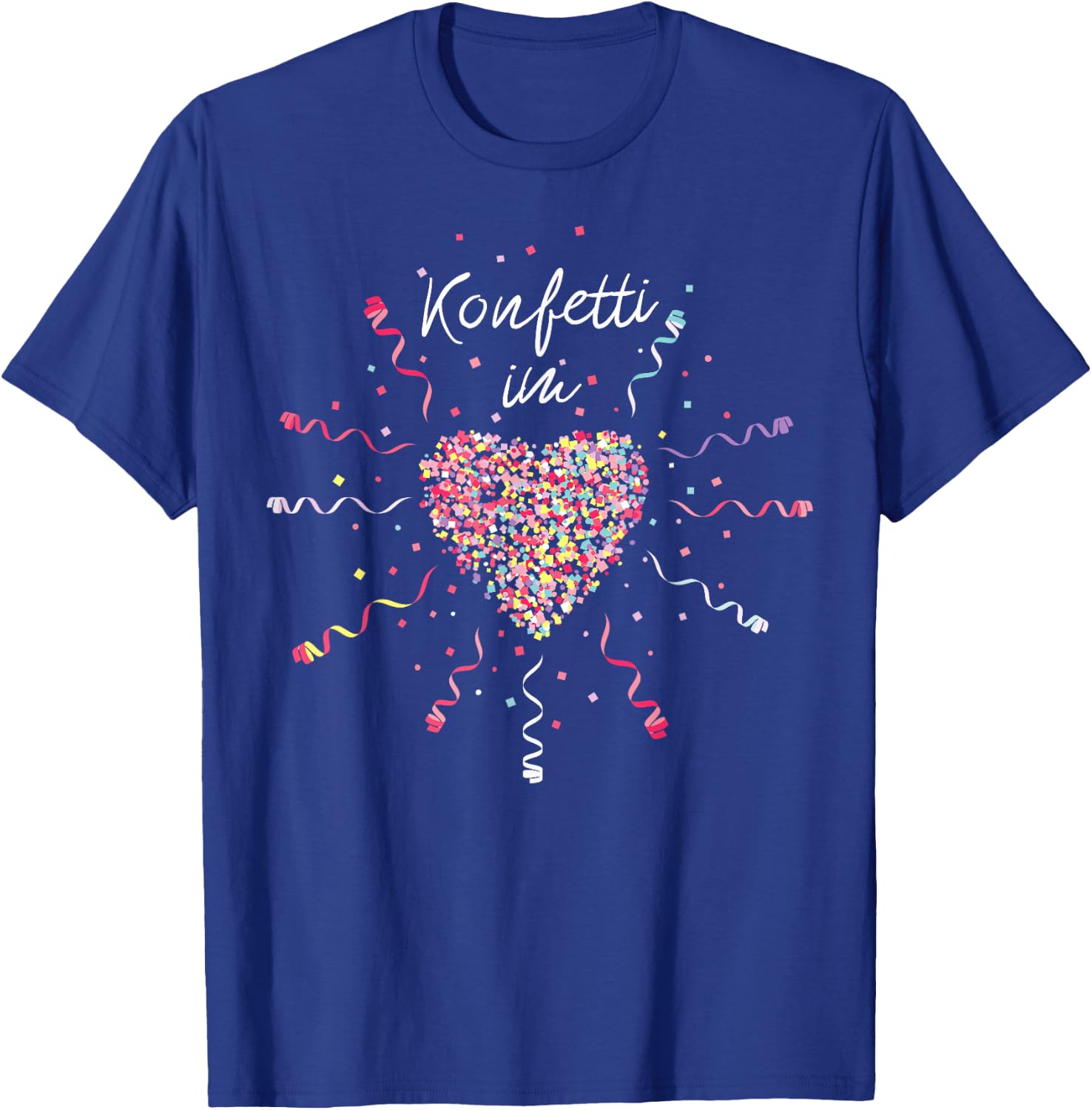 Confetti in the Heart Carnival Fancy Dress Confetti Costume Replacement , black, s T-Shirt - T-Shirt | Royal