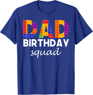 Bricks Blocks - Dad Birthday Squad T-Shirt - T-Shirt | Royal