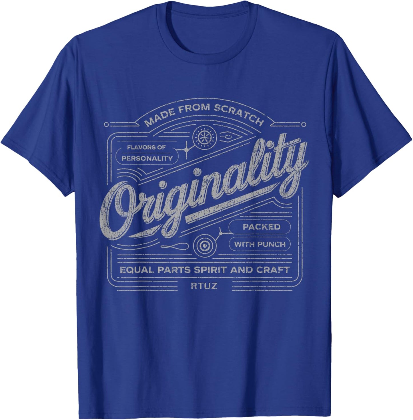 Modern Hip Hop Y2K Vintage Hipster Edgy Urban Streetwear T-Shirt - T-Shirt | Royal