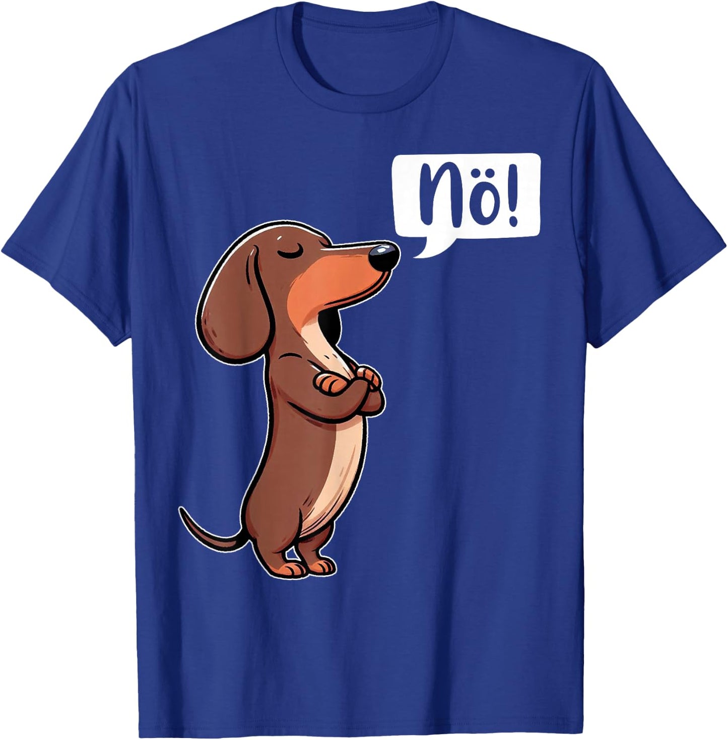 Dickköpfiger Rauhaardackel Nö Dachshund Dog Funny Dog , black T-Shirt - T-Shirt | Royal