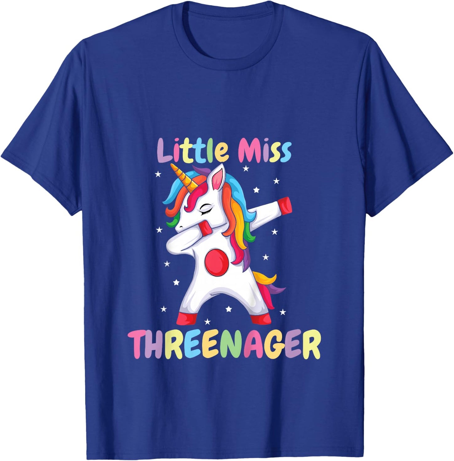 Kids Little Mister Threenager Birthday 3 Years T-Shirt - T-Shirt | Royal