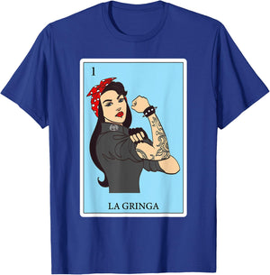 Spanish-Mexican Bingo Funny Gifts - La Gringa T-Shirt - T-Shirt | Royal