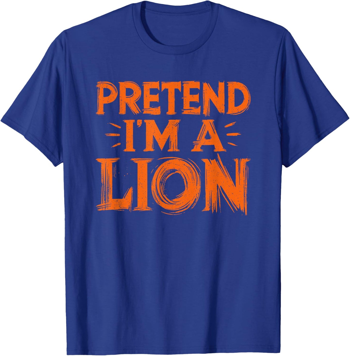 Pretend I'm A Lion Shirt Kids DIY Easy Halloween Costume T-Shirt - T-Shirt | Royal