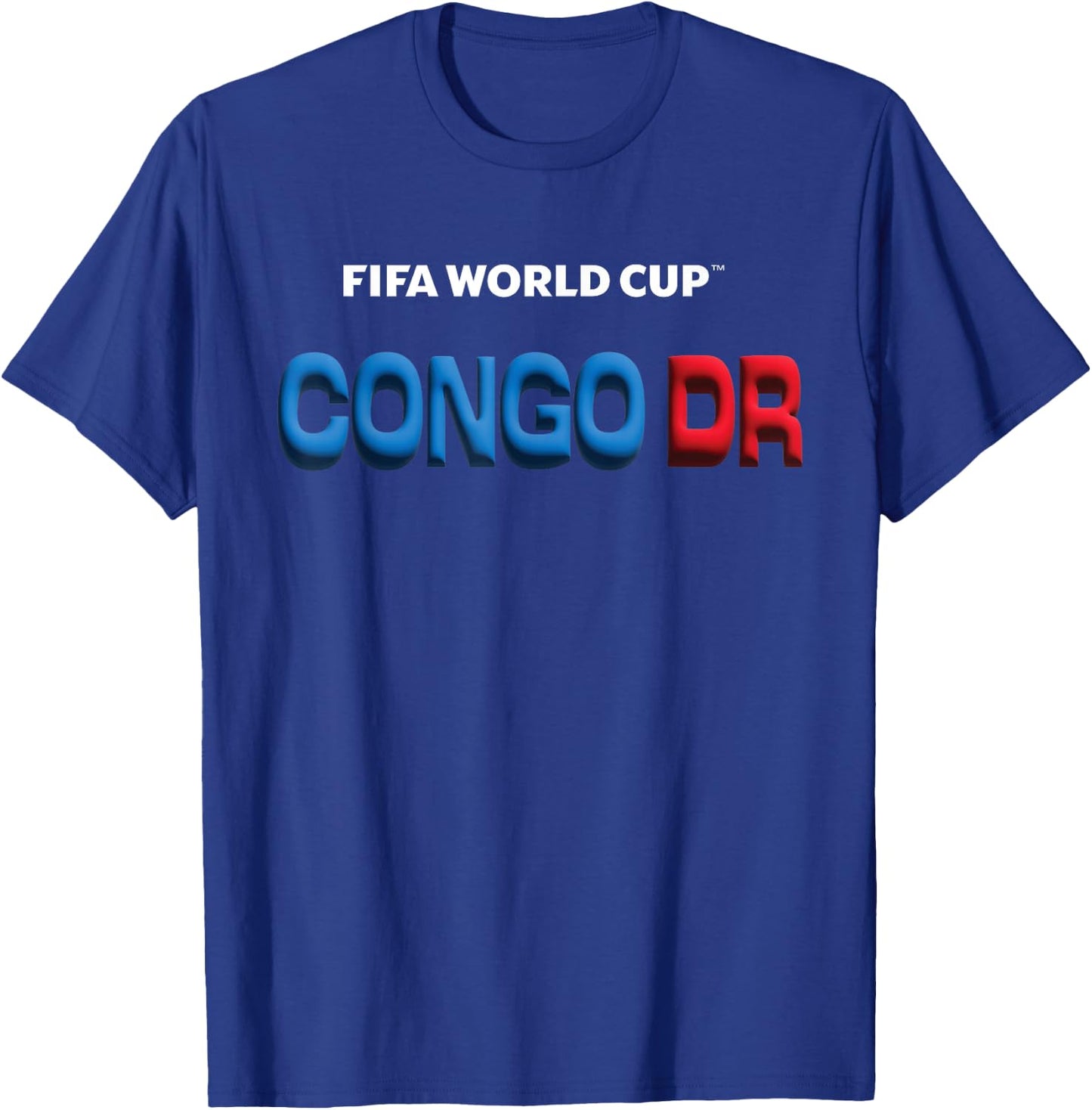 FIFA World CUP26 Congo DR Bubble Color T-Shirt - T-Shirt | Royal