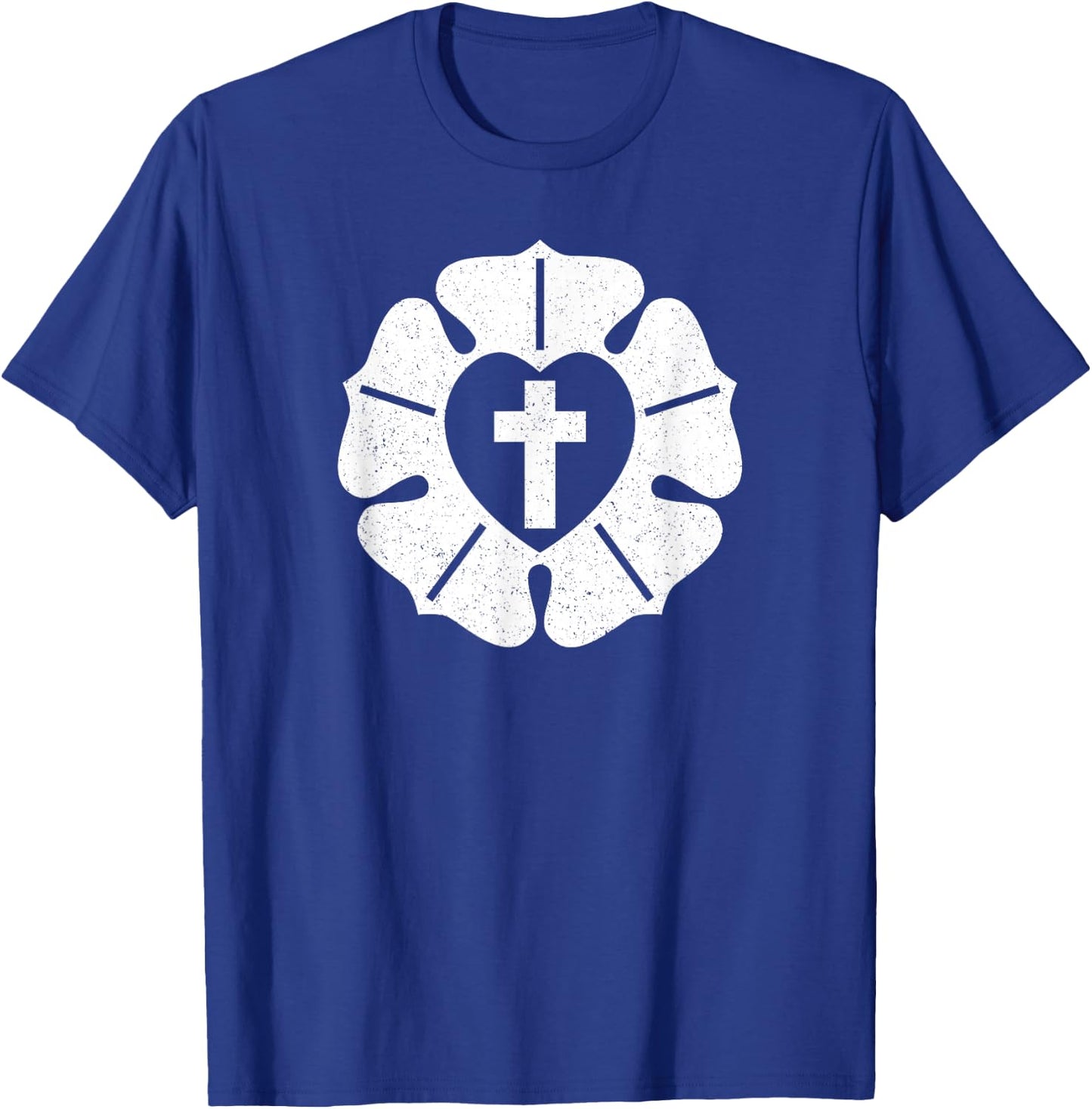 Luther Rose Seal Lutheran Symbol T-Shirt - T-Shirt | Royal