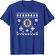 Boston Bruins Ugly Christmas Sweater Holidaze T-Shirt - T-Shirt | Royal