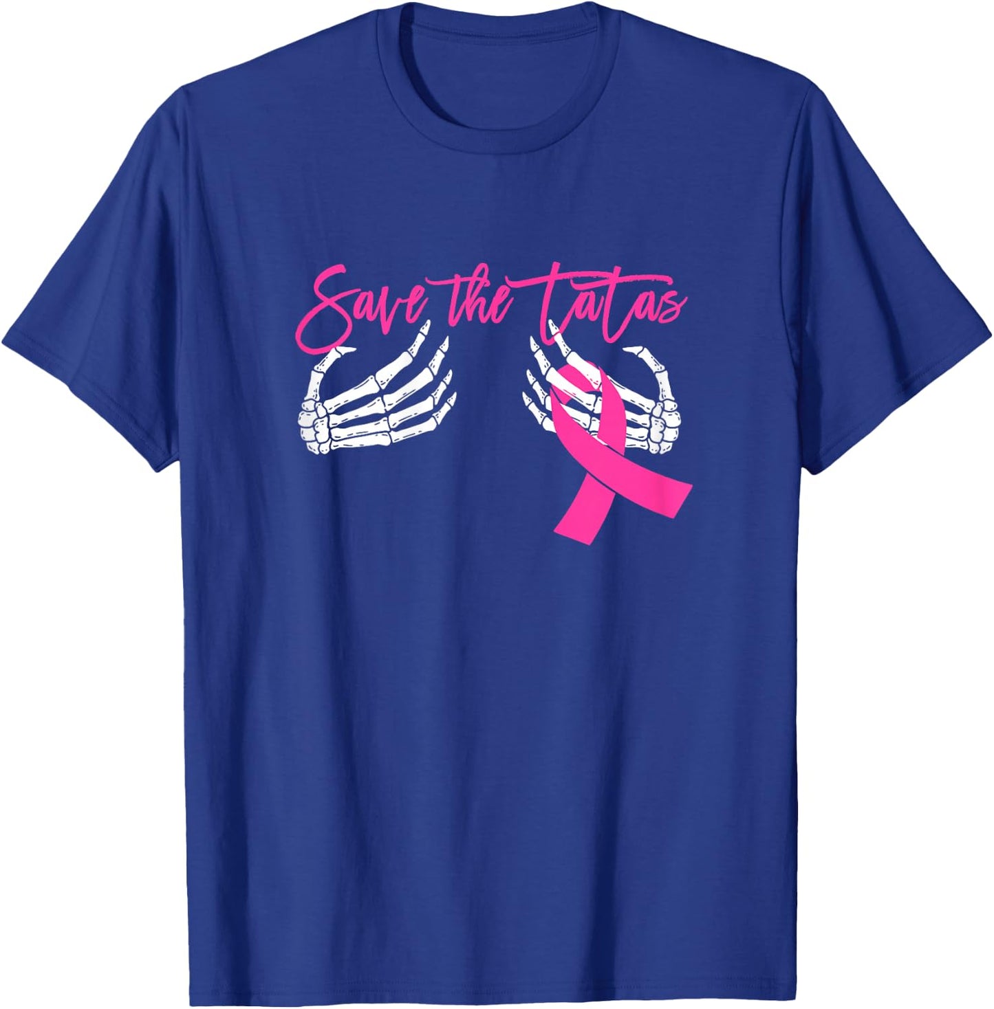 Save the Tatas Breast Cancer Awareness T-Shirt - T-Shirt | Royal