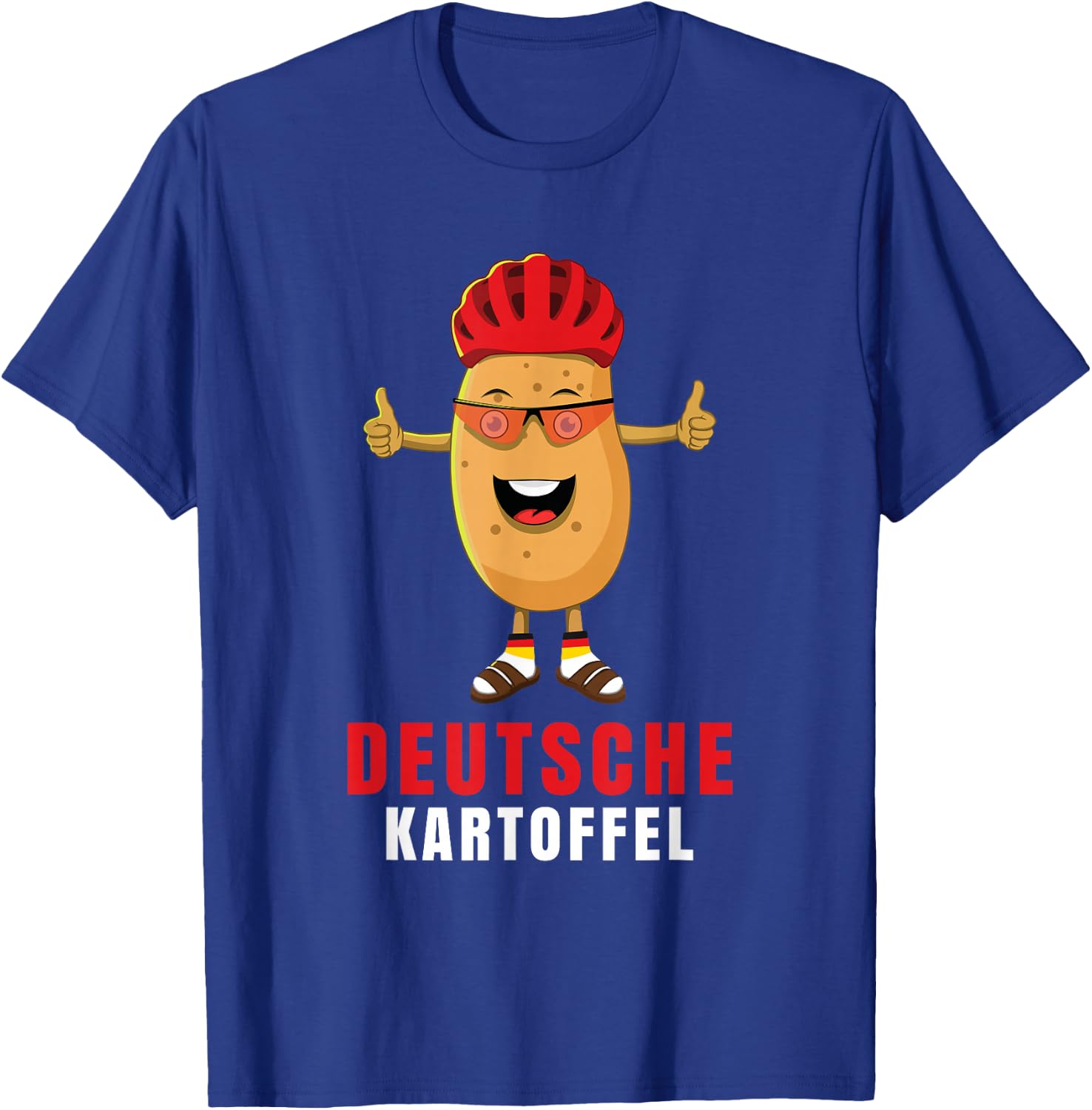 Deutsche Kartoffel Sarkasmus Deutsch Deutscher Alman T-Shirt - T-Shirt | Royal