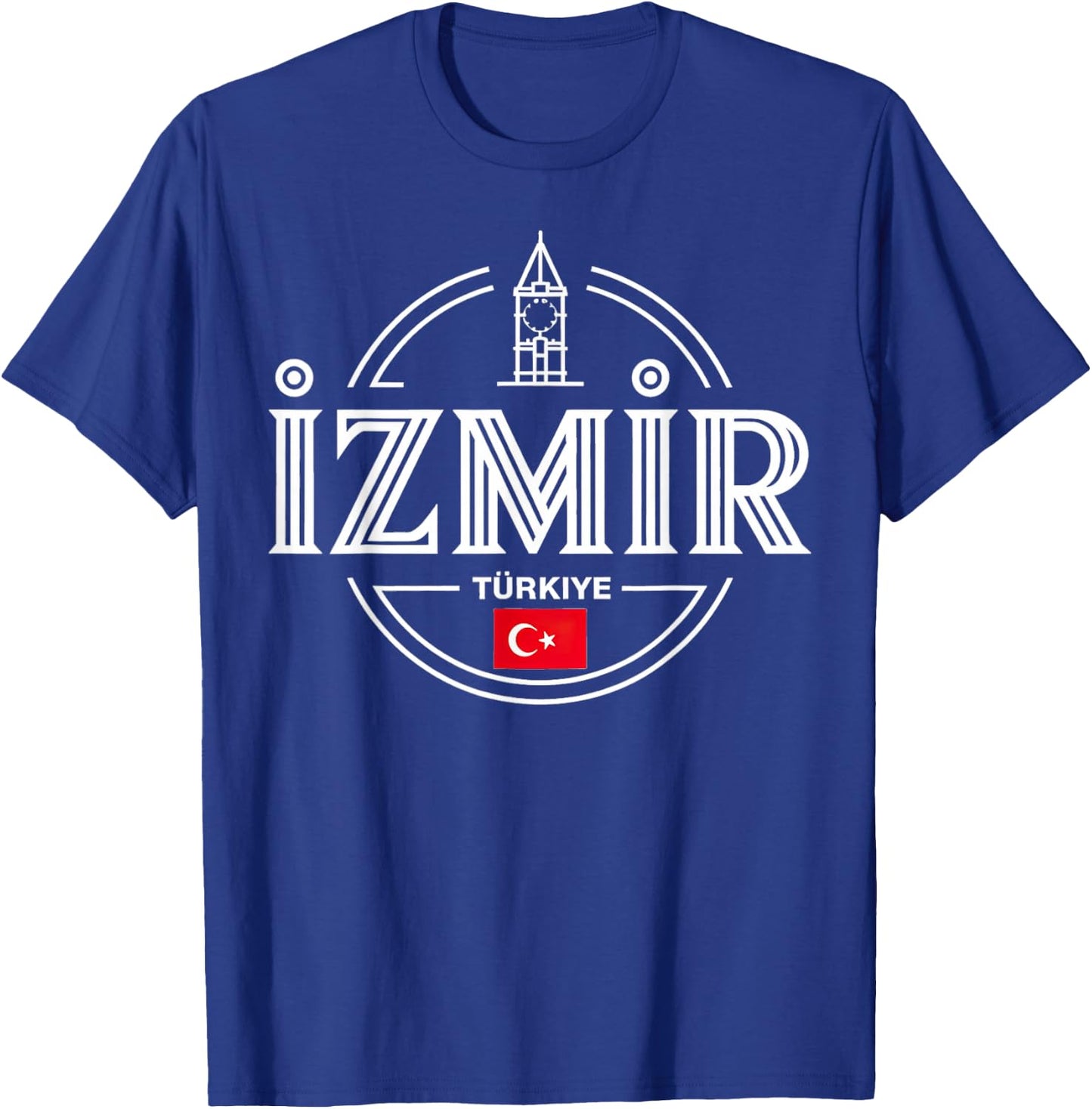 Izmir Türkiye Turkey City Adventure Icon T-Shirt - T-Shirt | Royal