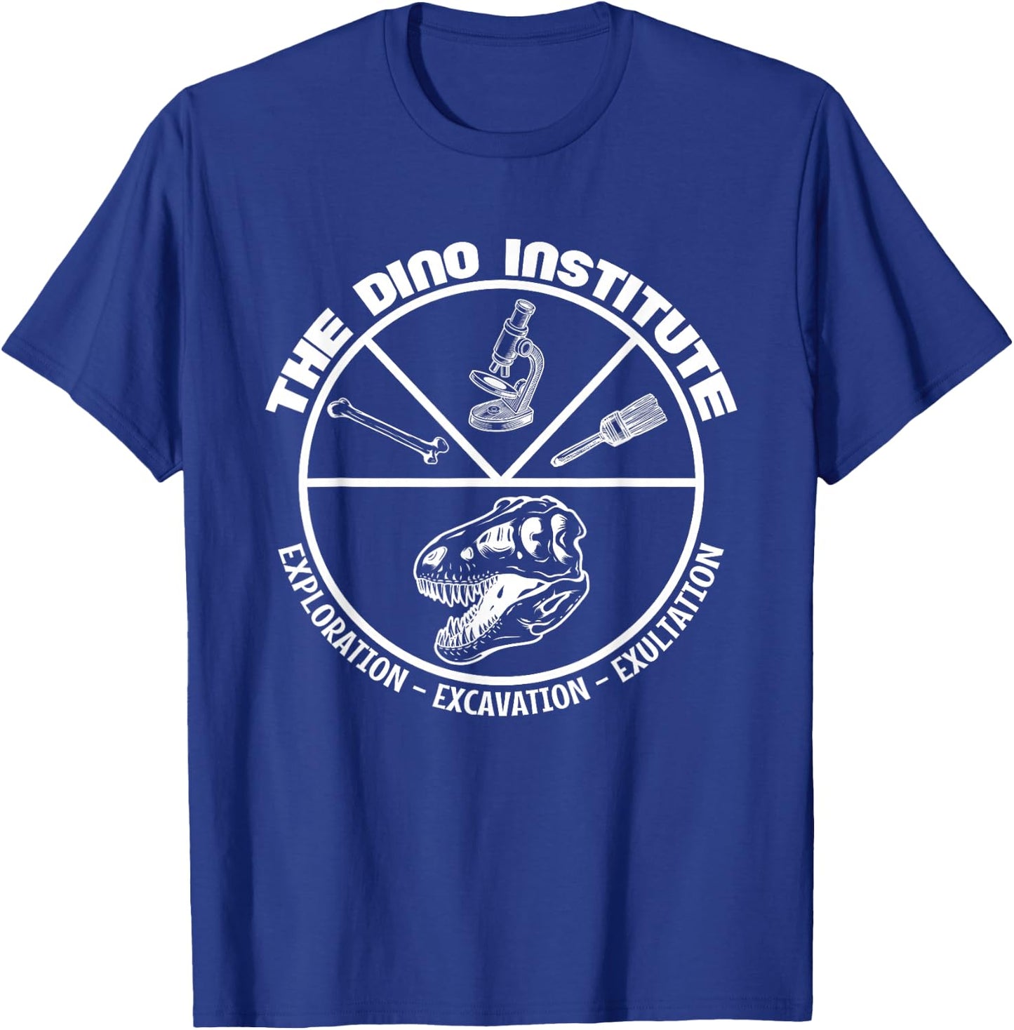 World Animal | Dinosaur Get That | Dino Institute Apparel T-Shirt - T-Shirt | Royal