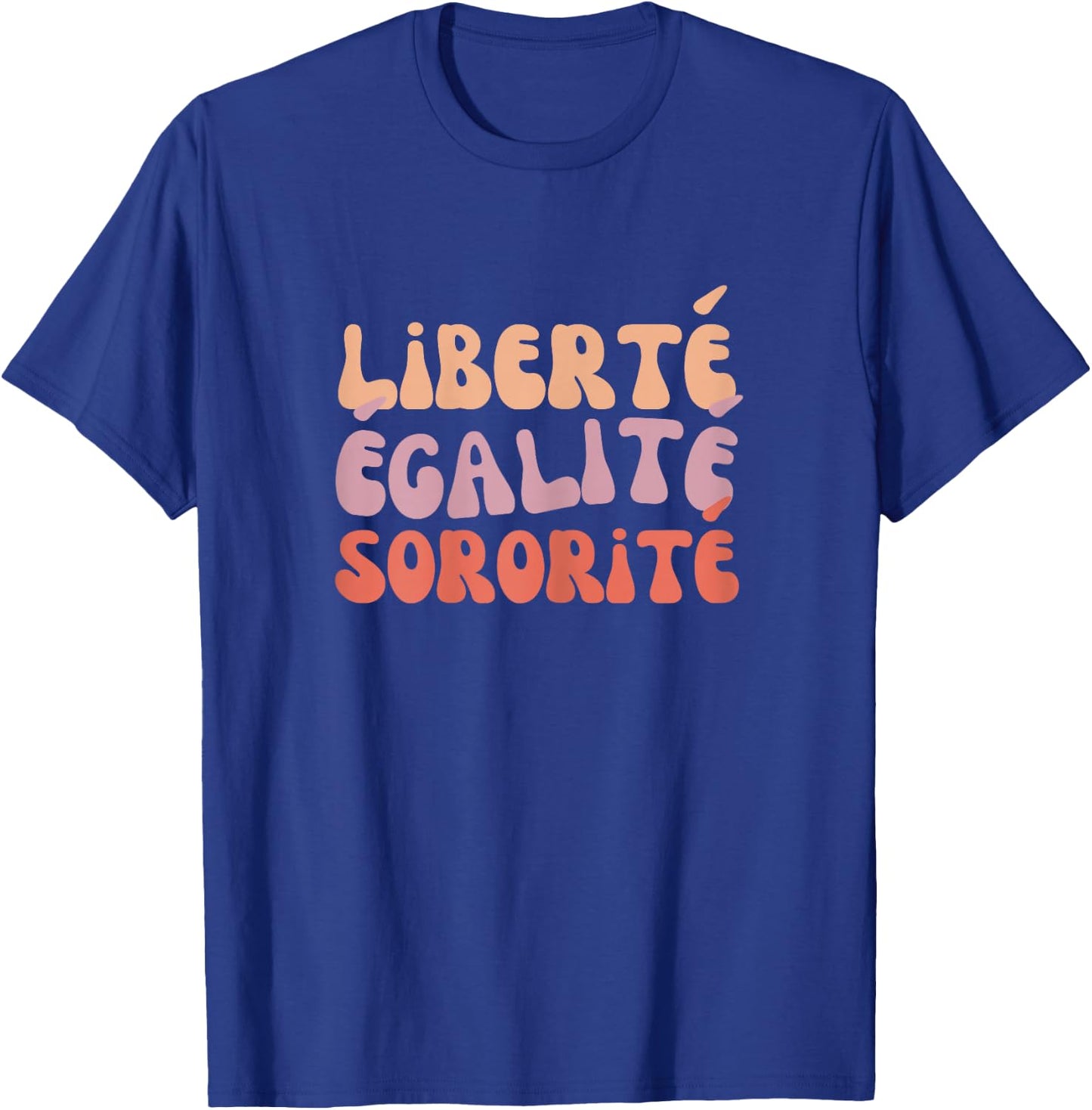 Freedom Equality Sorority Seventies for Sisters and Girlfriends , Black, Female X-Small T-Shirt - T-Shirt | Royal