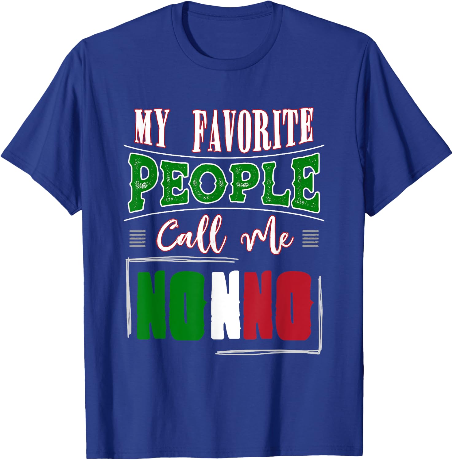 Nonno Birthday Gift and Italian Grandpa Father's Day T-Shirt - T-Shirt | Royal