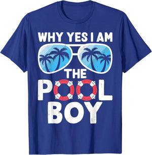 Pool Boy Swimmer Swimming Swim Team Gift Men Women Kids T-Shirt - T-Shirt | Royal