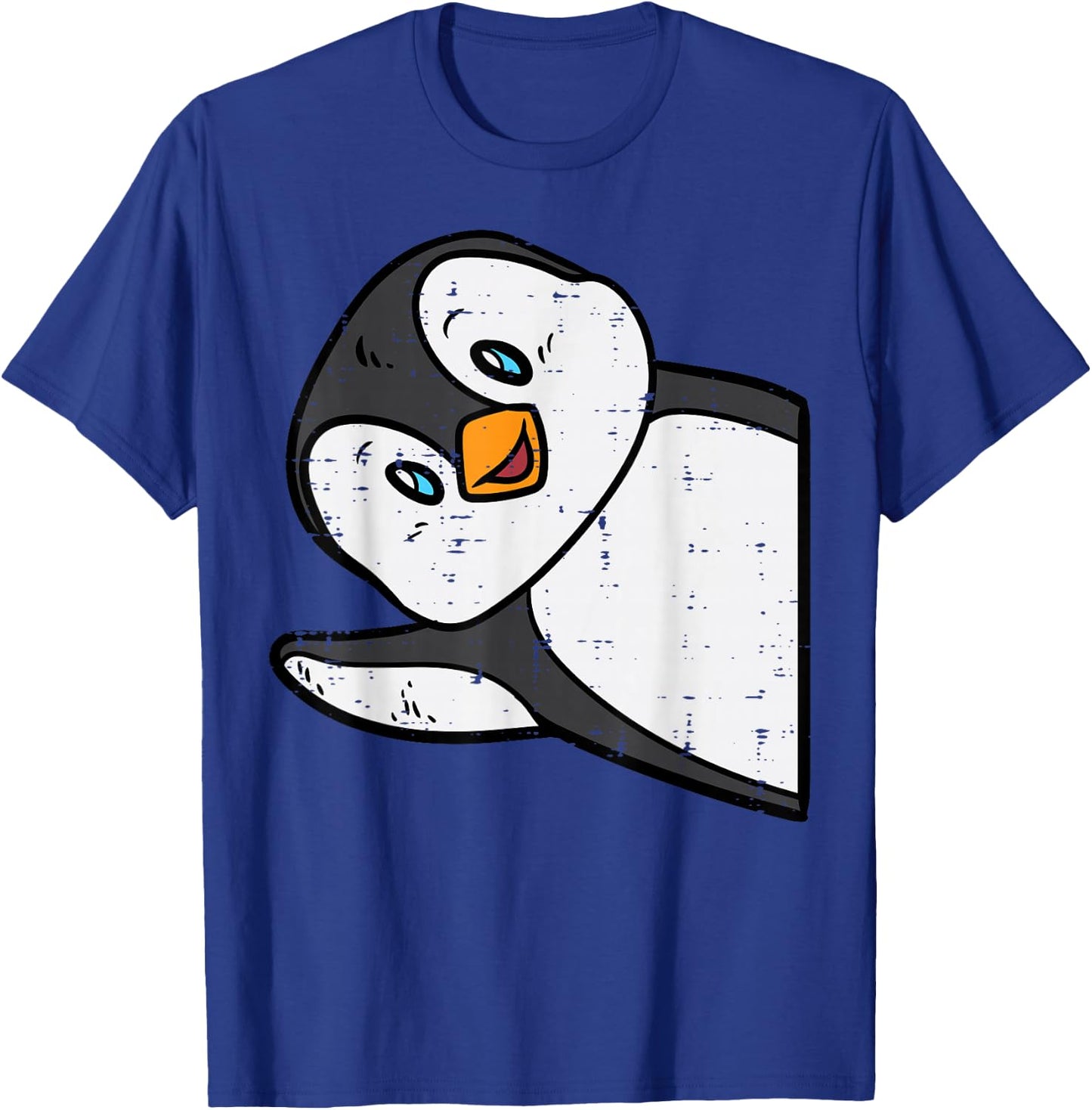 Emperor Penguin Wave Cute Boys Girls Kids Toddler Women Men T-Shirt - T-Shirt | Royal