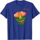 Emoji Happy Love Eyes Dinosaur Face T-Shirt - T-Shirt | Royal