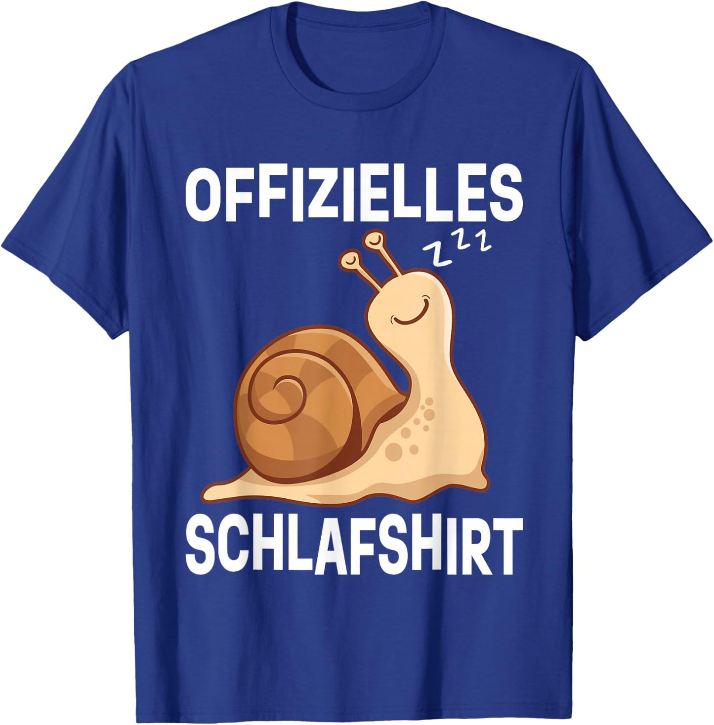 Official Snail Sleep Shirt Pyjamas Snail T-Shirt - T-Shirt | Royal
