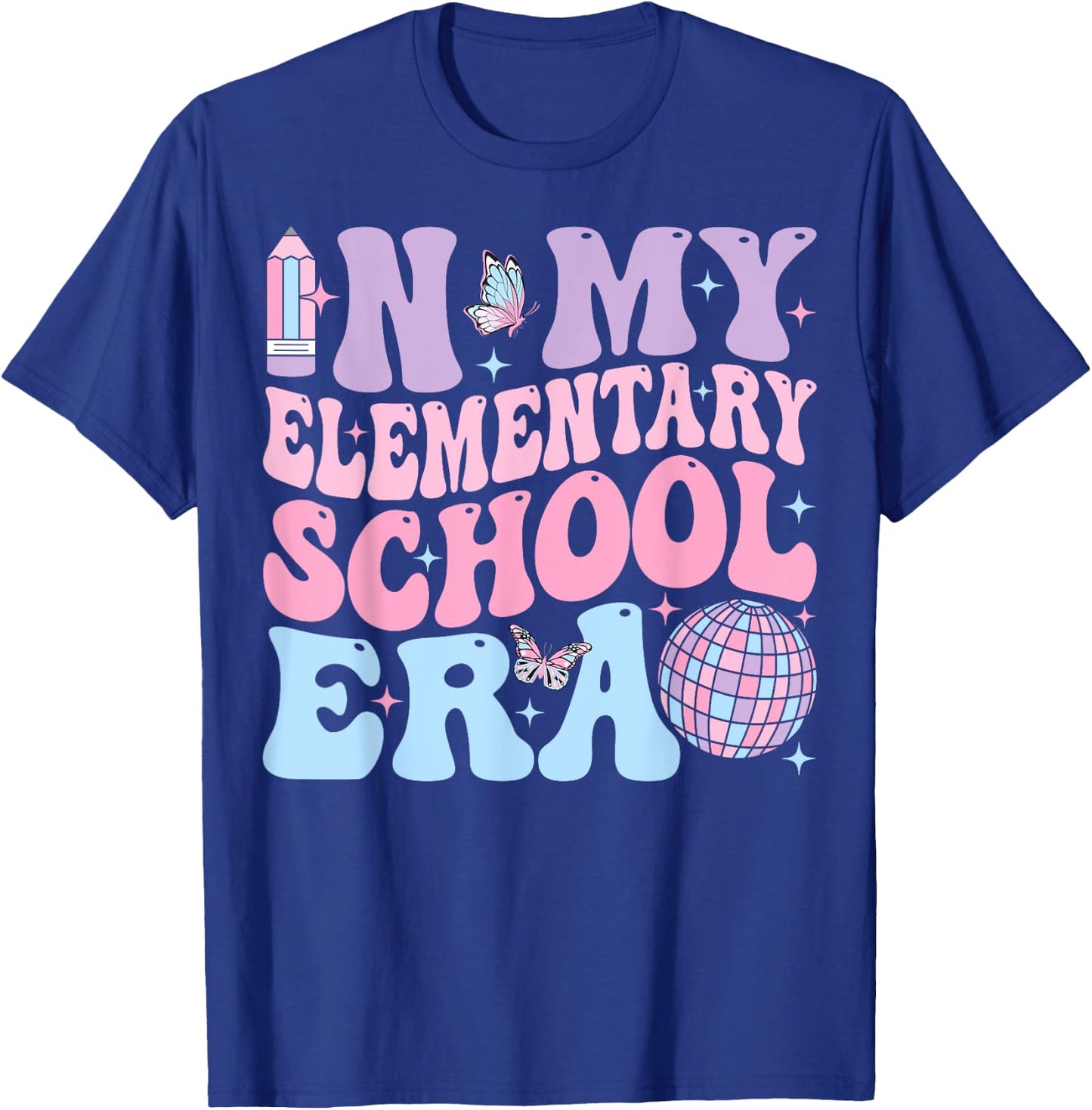In My Elementary School Era Back To School Elementary School T-Shirt - T-Shirt | Royal