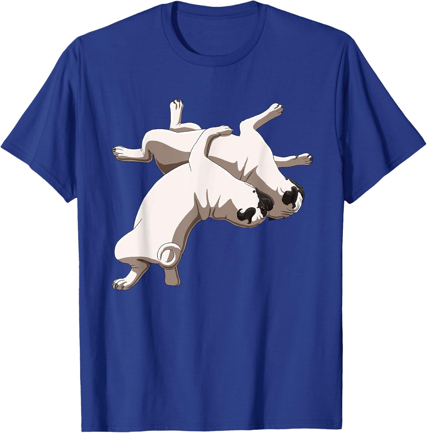 Funny Wrestling Dog Wrestler Pug Women Girls Kids T-Shirt - T-Shirt | Royal