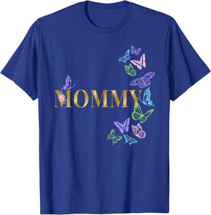 Mommy of The Birthday Girl Butterfly Party Matching Family T-Shirt - T-Shirt | Royal
