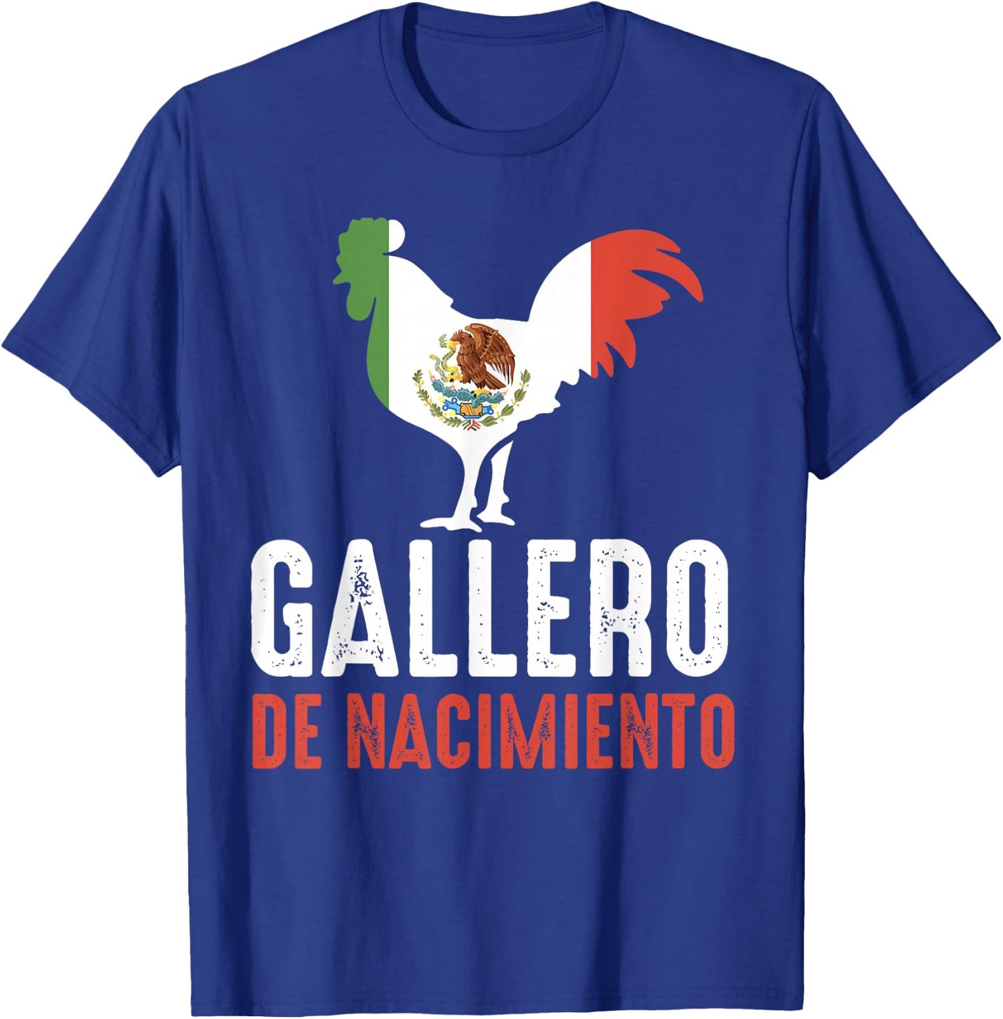 Gallero Mexicano Peleas Gallos Mexican Rooster Dominican T-Shirt - T-Shirt | Royal
