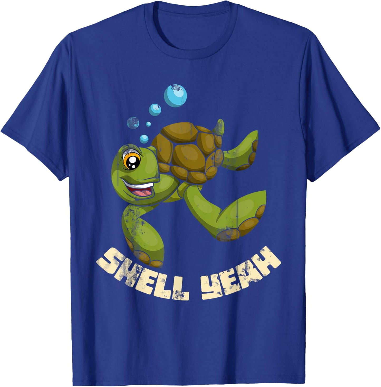 Shell Yeah Turtle T-Shirt - T-Shirt | Royal