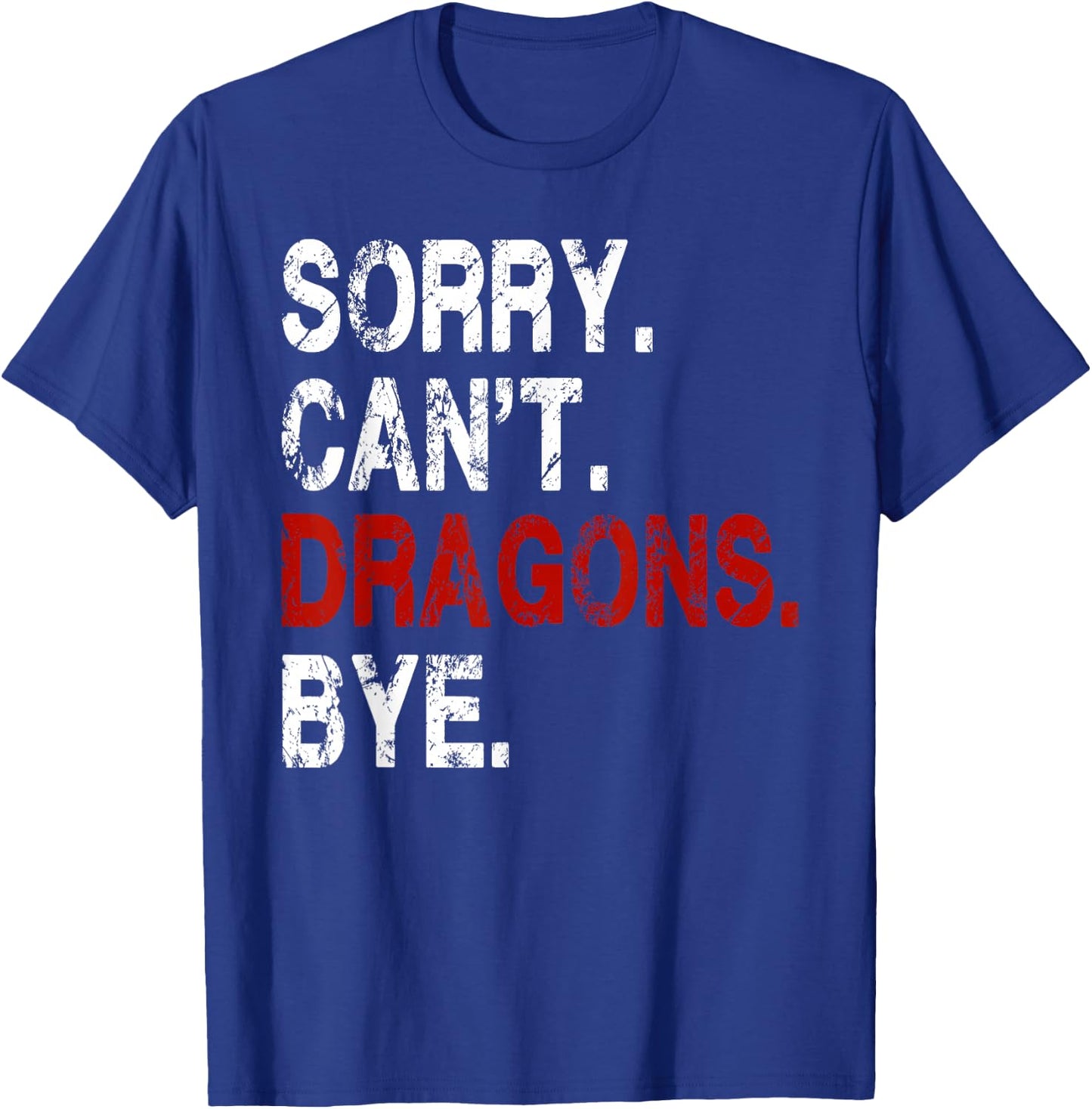 Funny Dragon Women Boys or Girls T-Shirt - T-Shirt | Royal