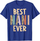 Best Nani Ever Gifts Leopard Print Mothers Day T-Shirt - T-Shirt | Royal