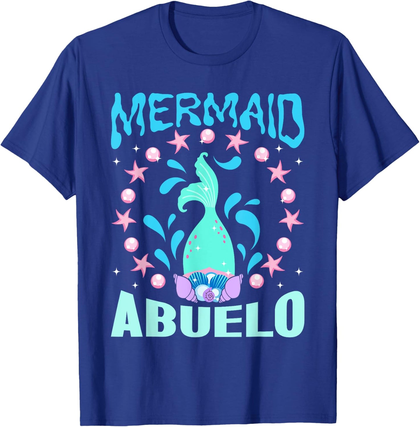 Mermaid Birthday Outfit Mermaid Party Grandpa Mermaid Abuelo T-Shirt - T-Shirt | Royal