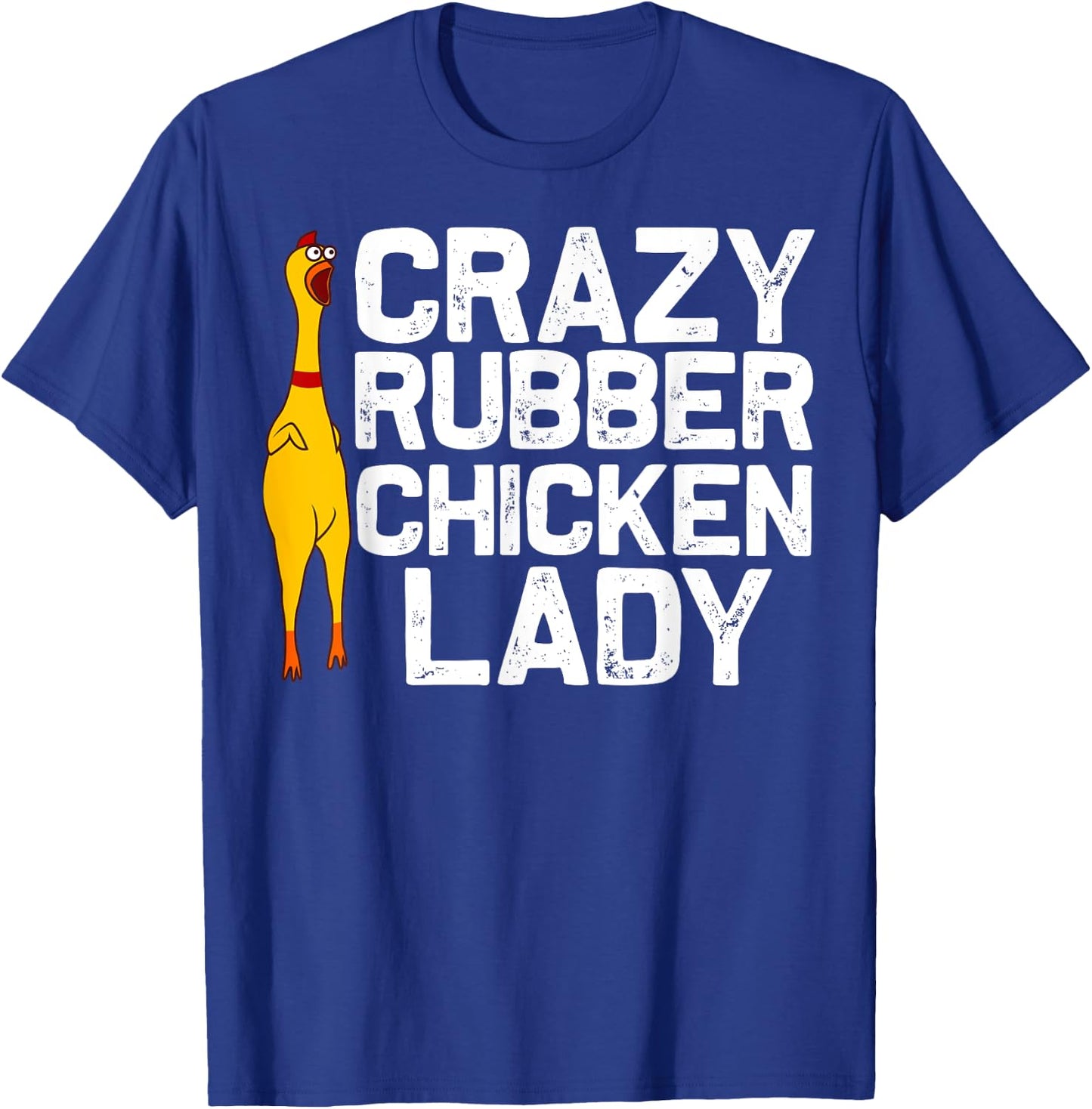 Funny Rubber Chicken Gift Women Mom Rubber Chicken Costume T-Shirt - T-Shirt | Royal