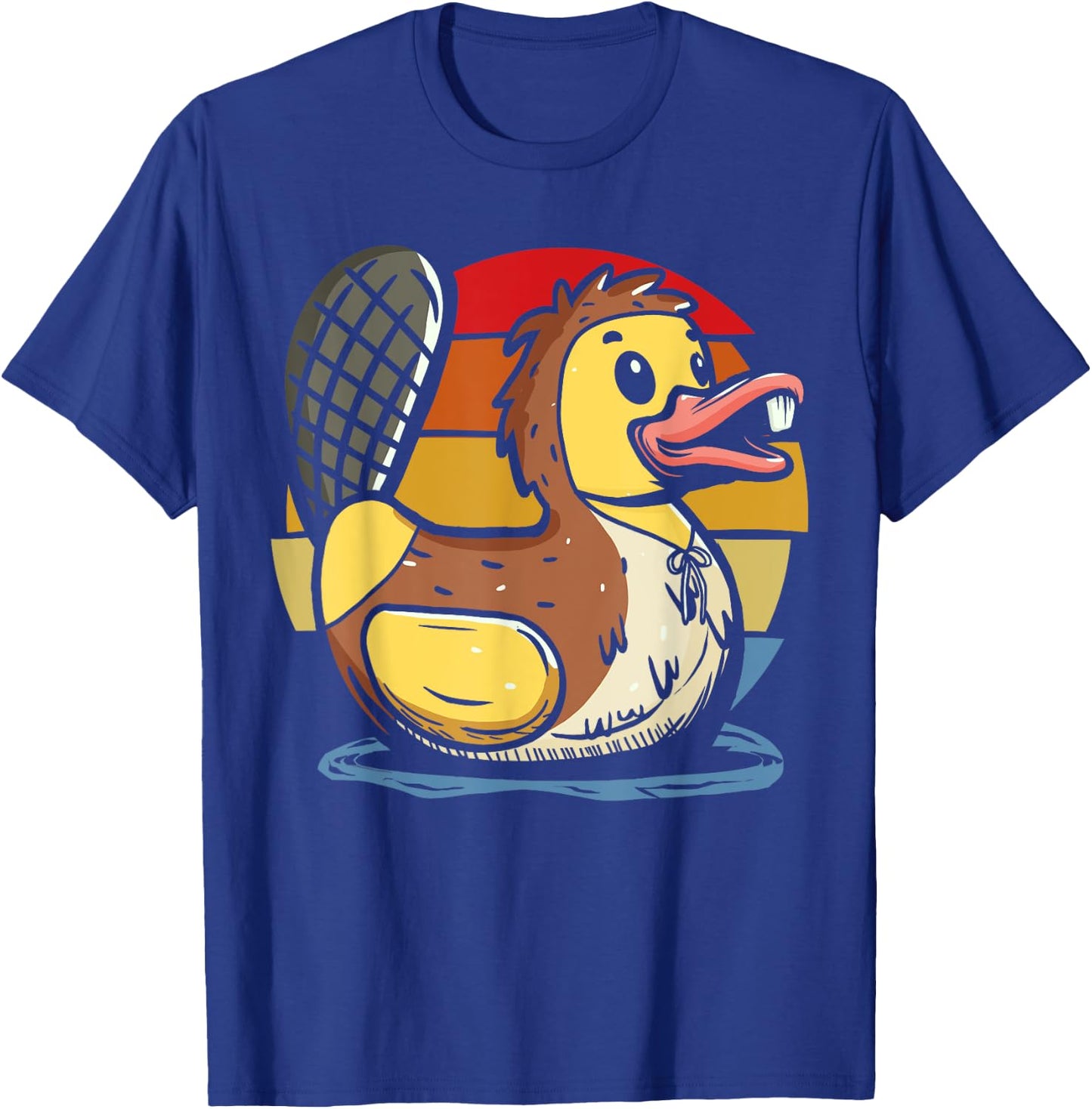 Beaver Rubber Duck Duckling T-Shirt - T-Shirt | Royal