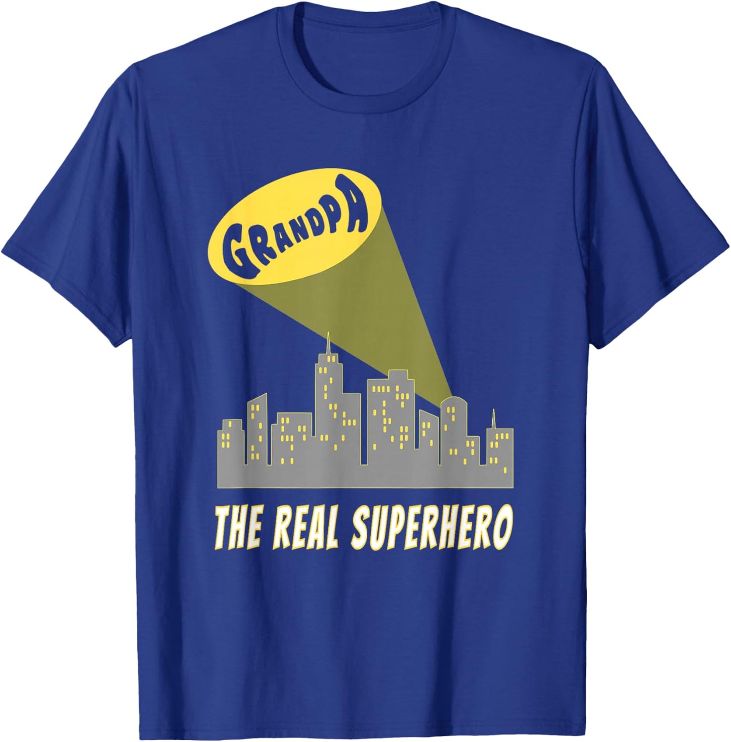 Grandpa - The Real Superhero T-Shirt - T-Shirt | Royal