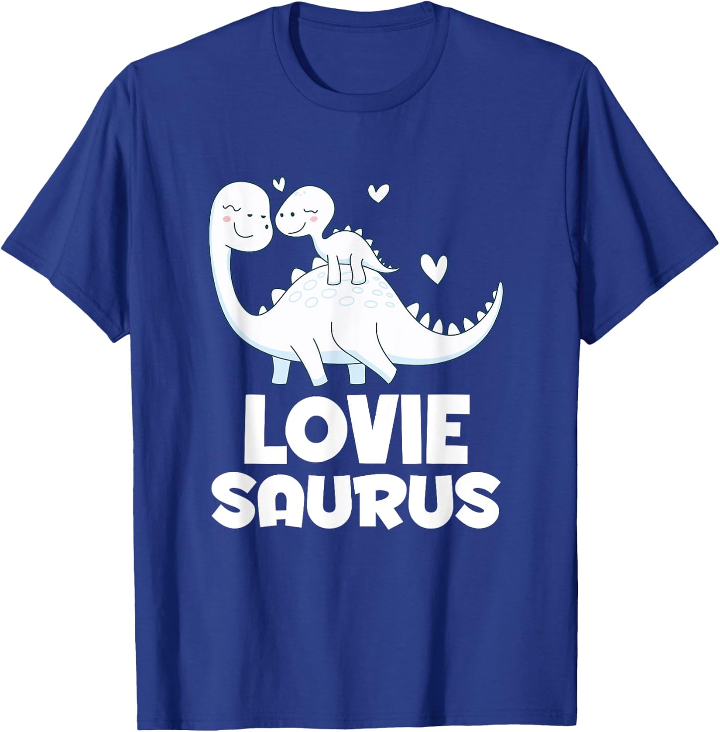 Cute Loviesaurus Dinosaur Lovie Grandkids T Rex T-Shirt - T-Shirt | Royal