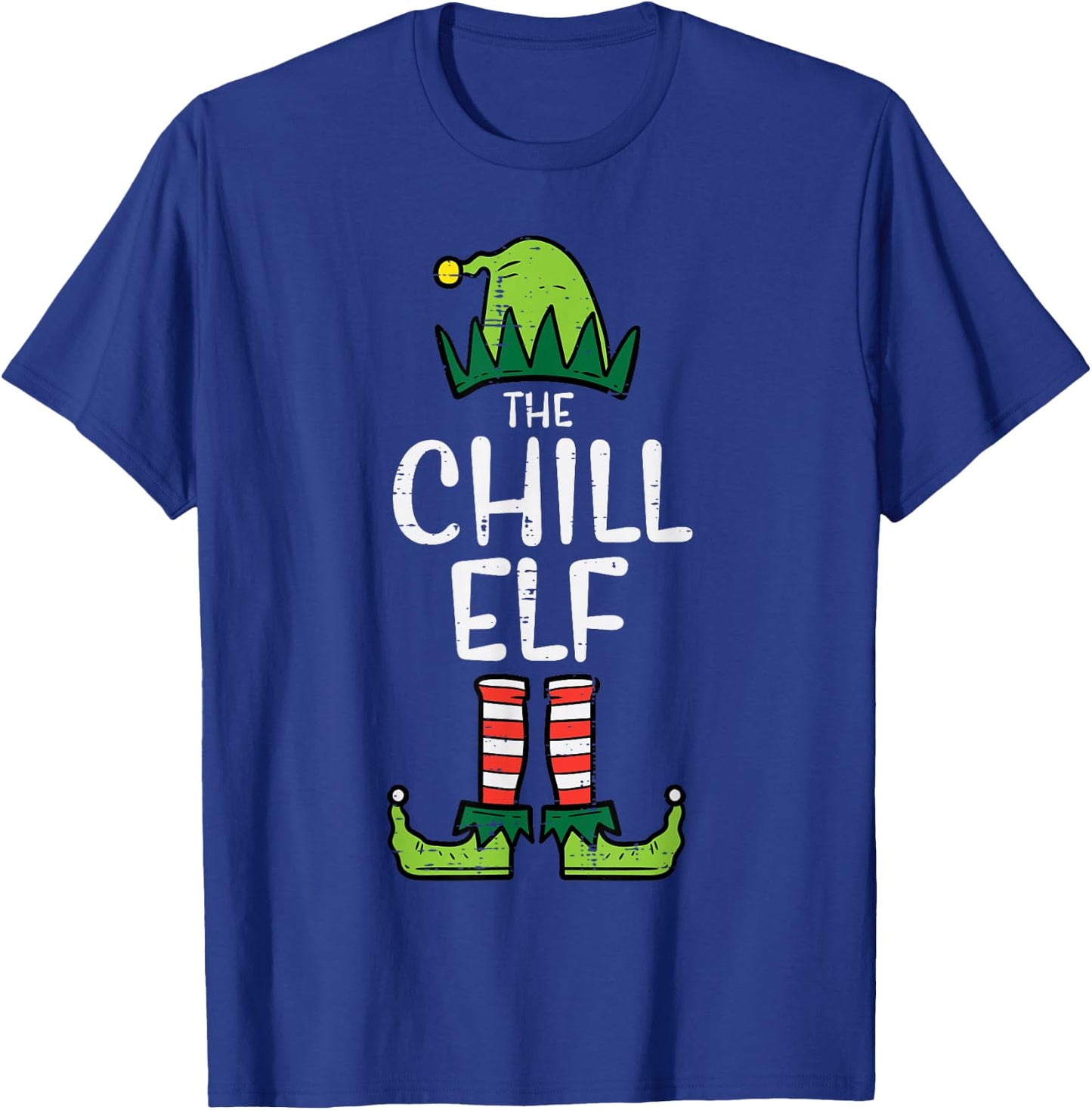 Chill Elf Xmas Matching Christmas For Family T-Shirt - T-Shirt | Royal