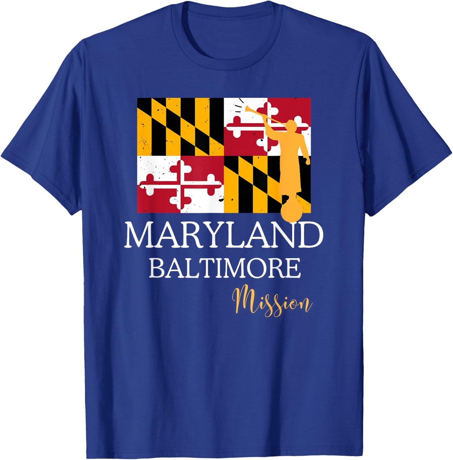 Maryland Baltimore Mormon LDS Mission Missionary T-Shirt - T-Shirt | Royal