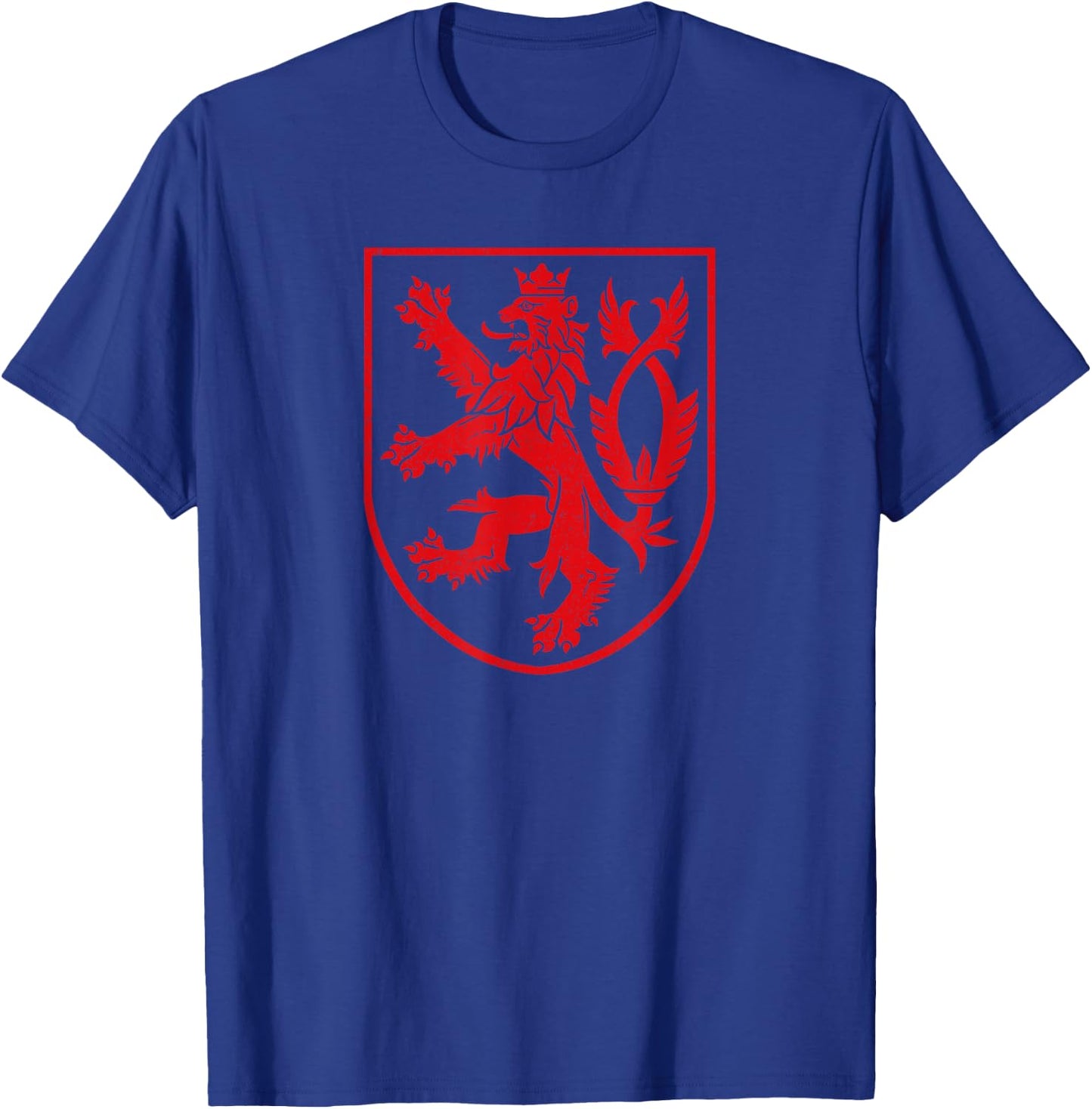 Czech Republic Lion Symbol Czechia Coat of Arms Flag Shield T-Shirt - T-Shirt | Royal