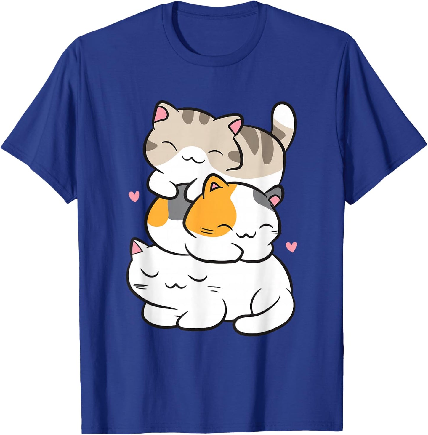 Kawaii Cat Sleeping Cat Lovers Cute Cat , black T-Shirt - T-Shirt | Royal