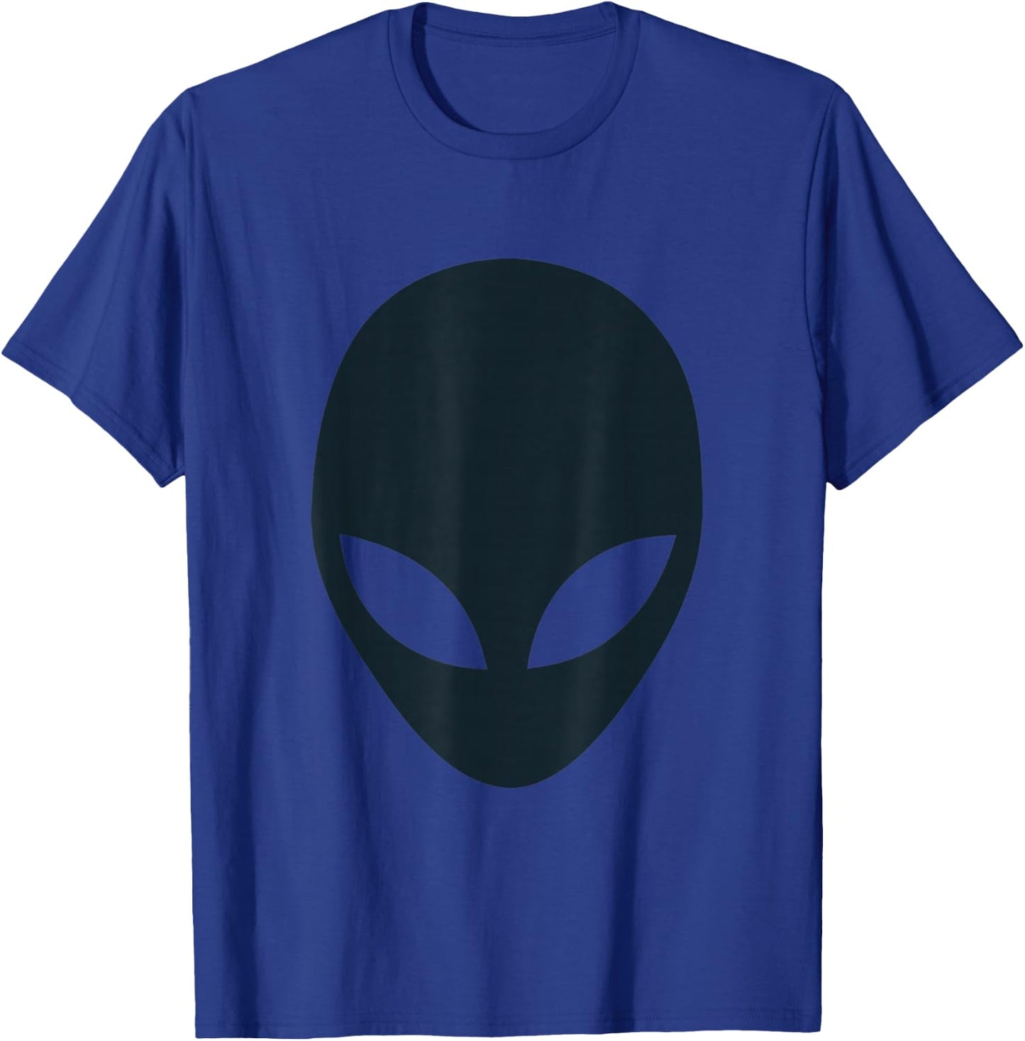 Alien with White Eyes Black Head , gray T-Shirt - T-Shirt | Royal
