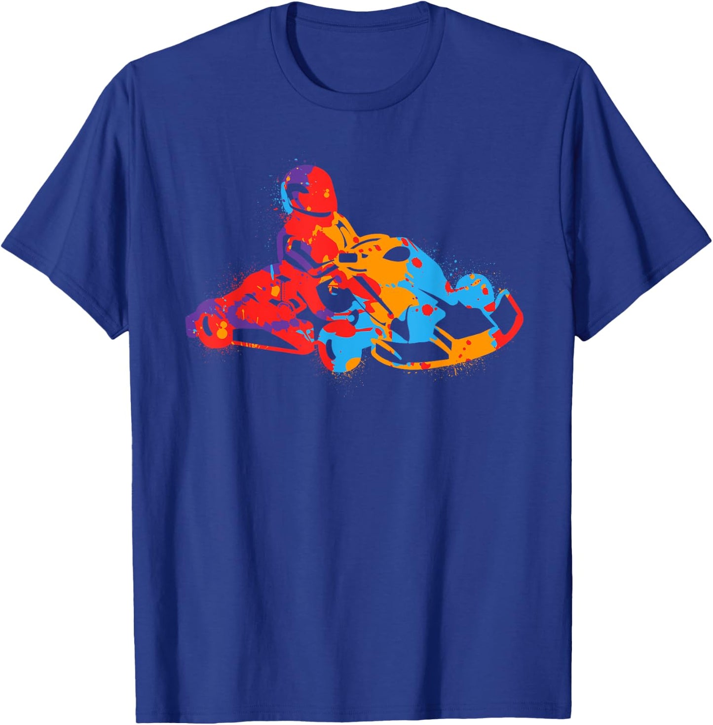Kart Racing Colourful Boys Go Karts Motorsport Go-Kart , black T-Shirt - T-Shirt | Royal