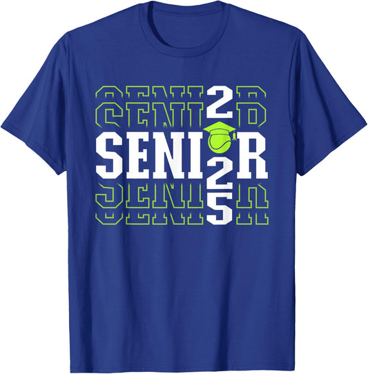Class of 2025 Tennis Senior T-Shirt - T-Shirt | Royal