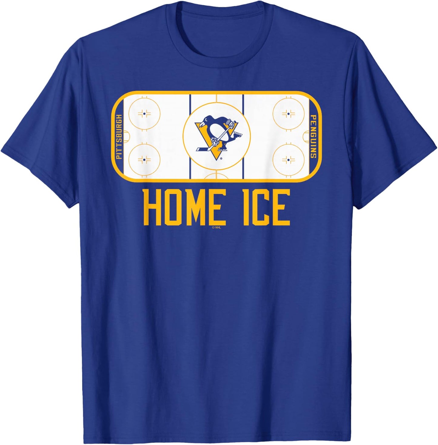 Pittsburgh Penguins Home Ice Black Officially Licensed T-Shirt - T-Shirt | Royal