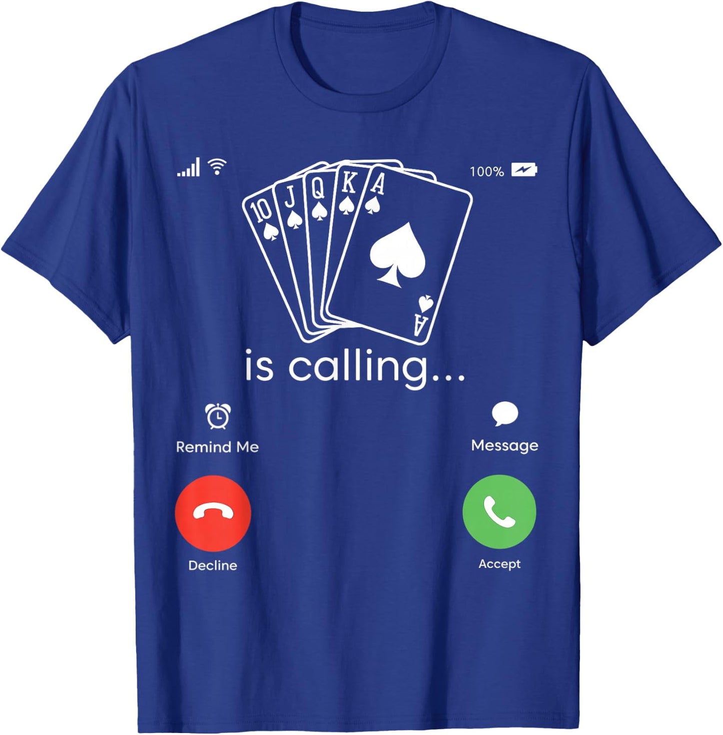 Poker Dealer Costume Gambling Poker Card Game Poker T-Shirt - T-Shirt | Royal