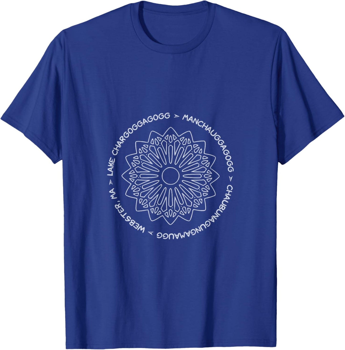 Lake Chargoggagogg Webster Lake MA Nipmuc Bartlett Indians T-Shirt - T-Shirt | Royal