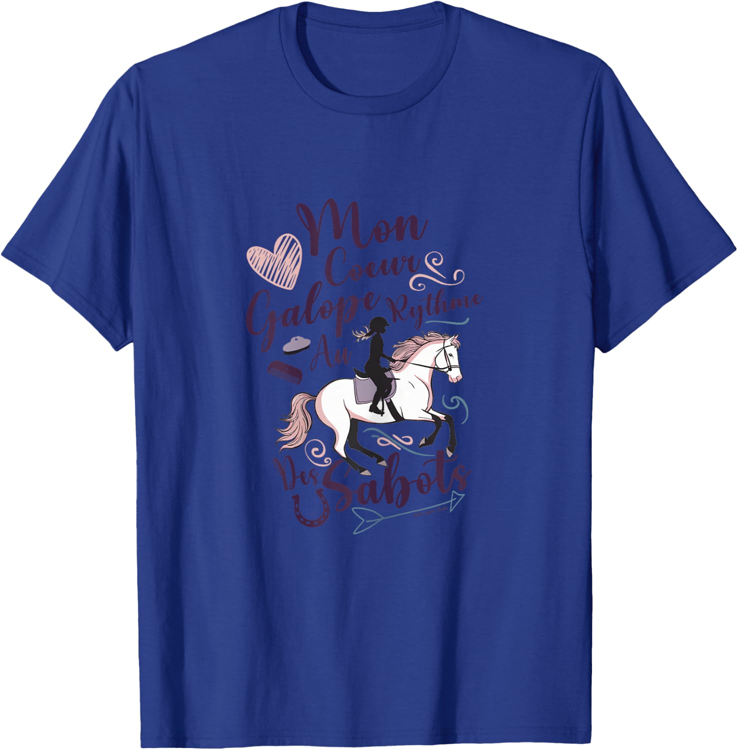 Horse Girl Rider Child and Teen Passion Riding , white T-Shirt - T-Shirt | Royal