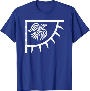 Raven Viking Banner Norse Flag Scandinavian T-Shirt - T-Shirt | Royal