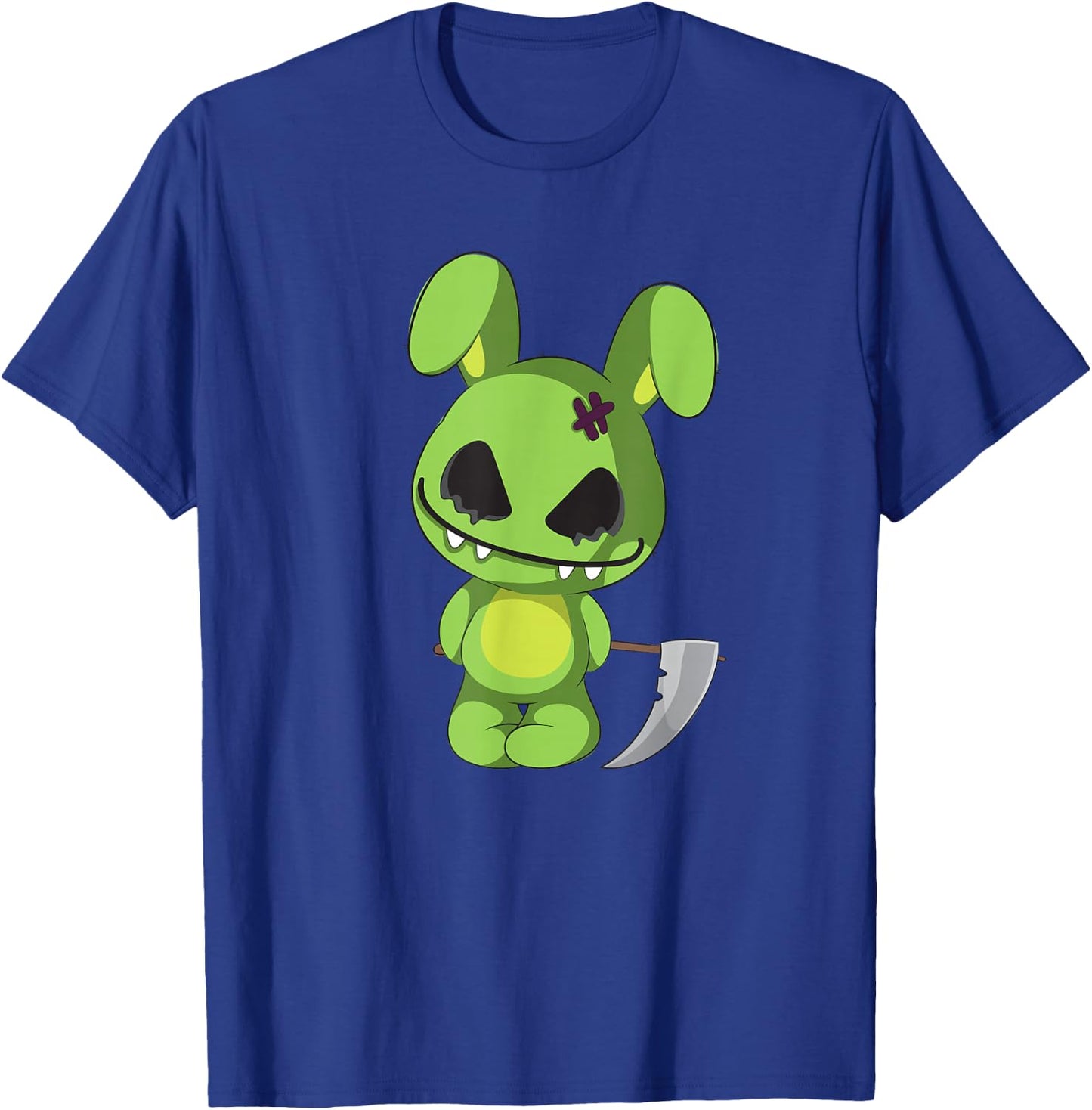 Funny goth zombie easter scary bunny dye easter eggs rabbit T-Shirt - T-Shirt | Royal