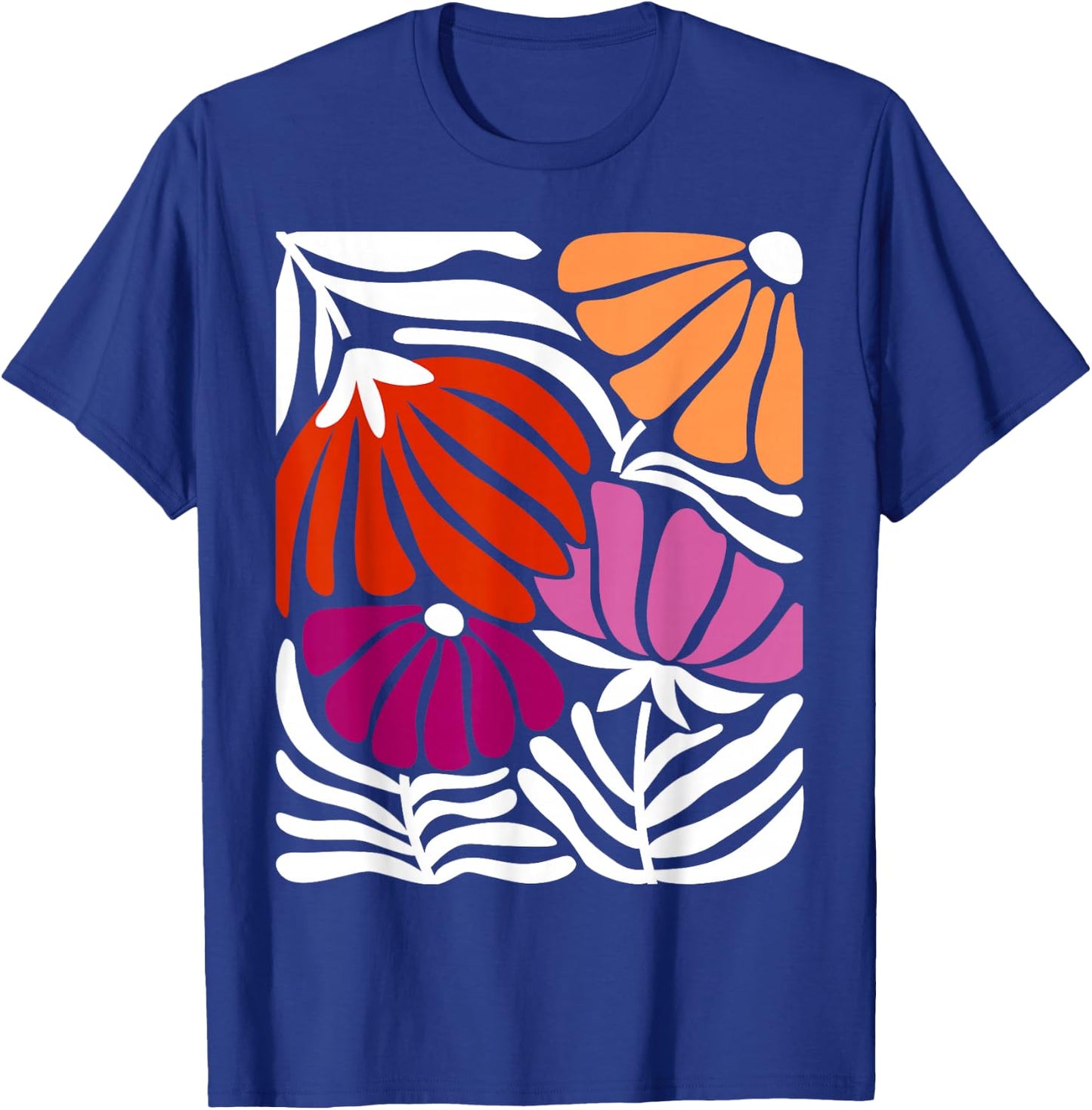 Vibrant Floral Lesbian Pride Art T-Shirt - T-Shirt | Royal