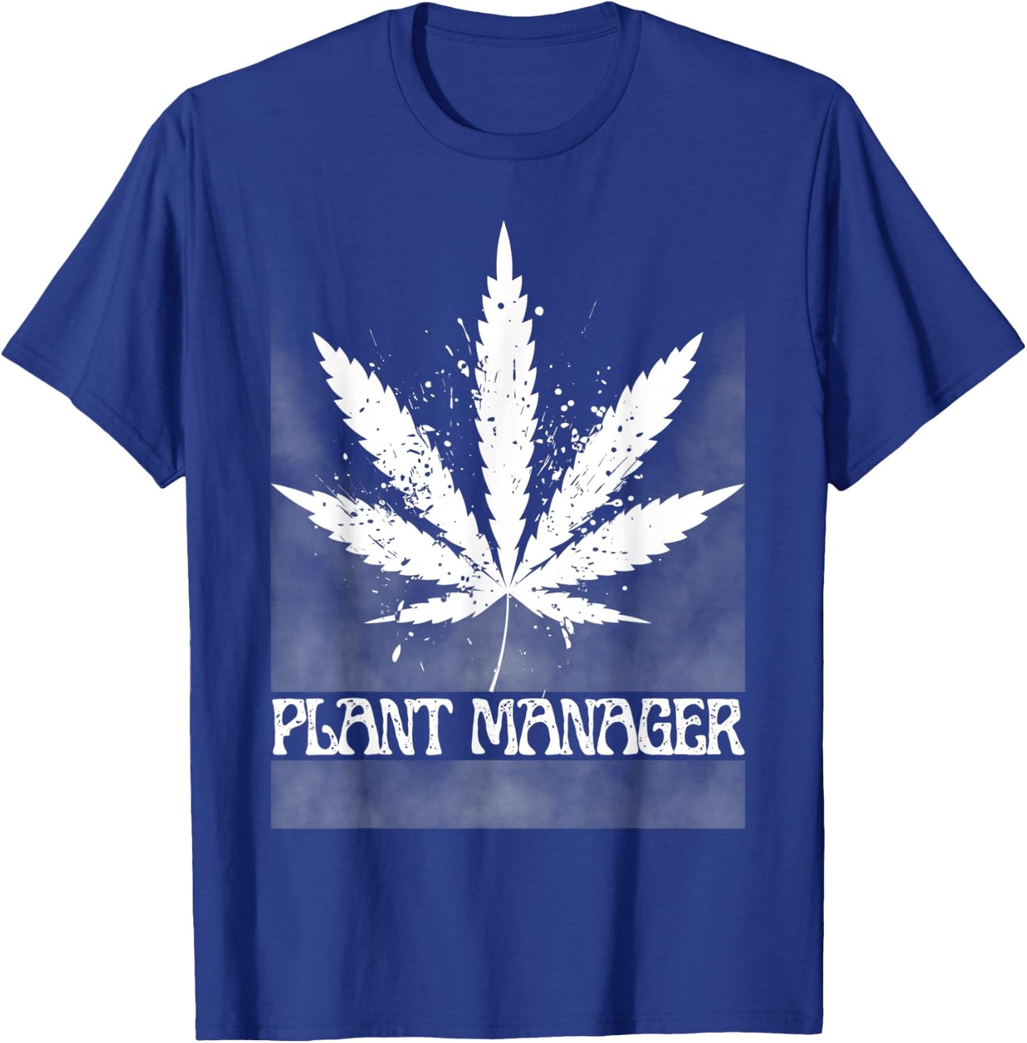 Vintage Weed Cannabis, Marijuana Plant Manager T-Shirt - T-Shirt | Royal