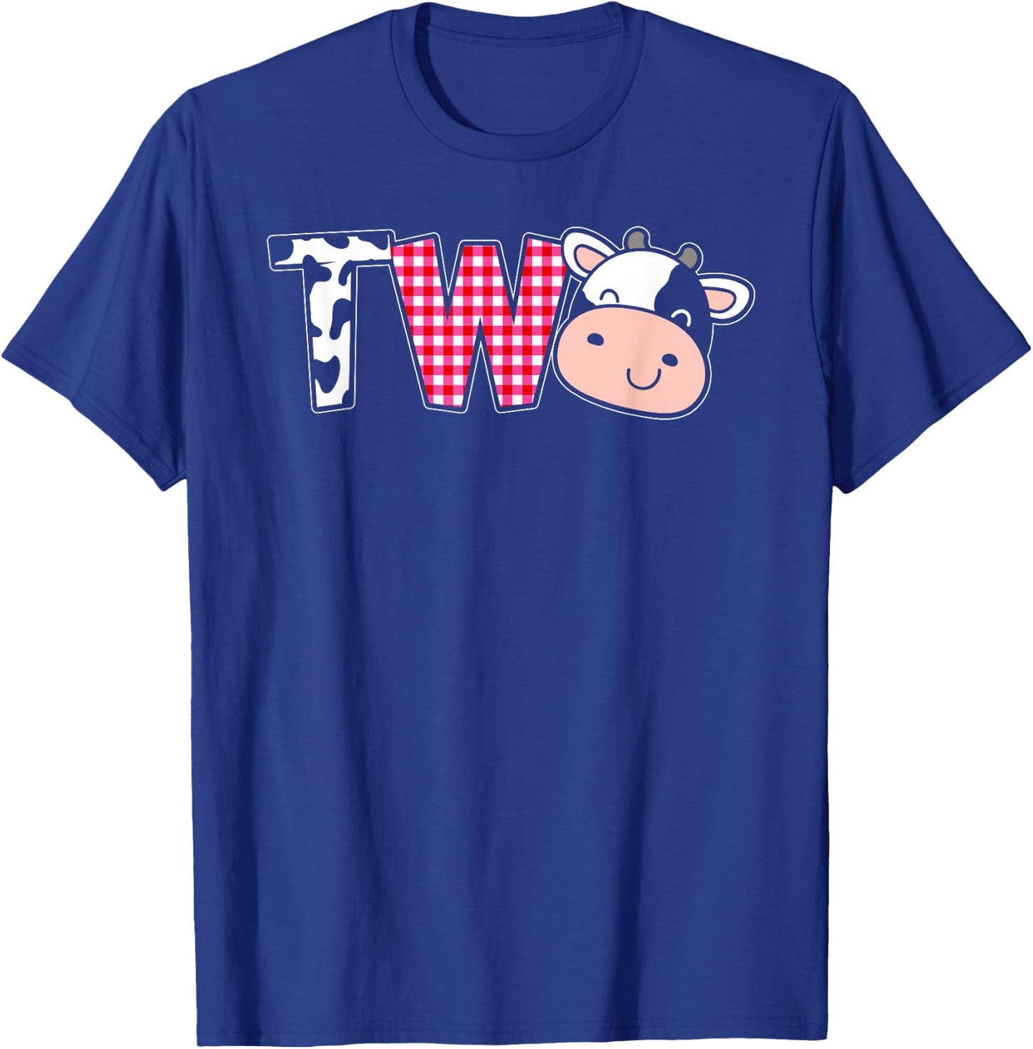 Second Birthday Girl Cow Farm, 2nd Birthday Cow 2 Toddler T-Shirt - T-Shirt | Royal